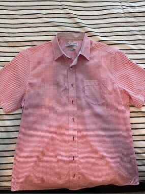 Nick Graham Short-Sleeve Button-Up Shirt Size Medium